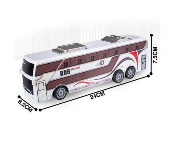 RC City autobus na diaľkové ovládananie so svetlom 27MHz 25cm 1/32
