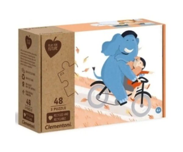 Play for Future: Buď môj kamoš 3x48 dielne puzzle - Clementoni