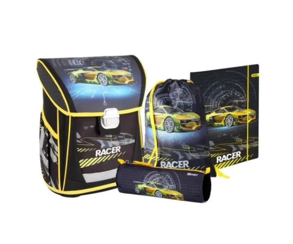 Spirit: Racer 4 dielny set Cool ergonomická školská taška