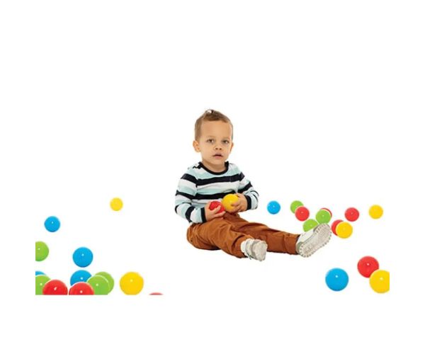 Farebná lopta v sieti 60ks - D-Toys