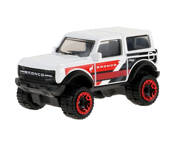 Hot Wheels: 21 Ford Bronco biely autíčko 1/64 - Mattel