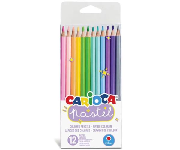 12 dielny set pastelových ceruziek - Carioca