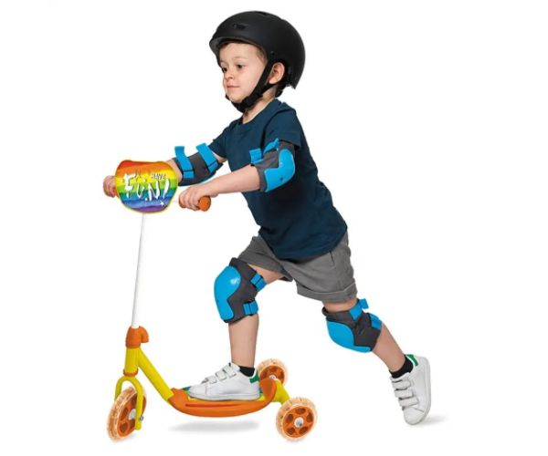 Trojkolesová kolobežka s vzorom Rainbow - Mondo Toys