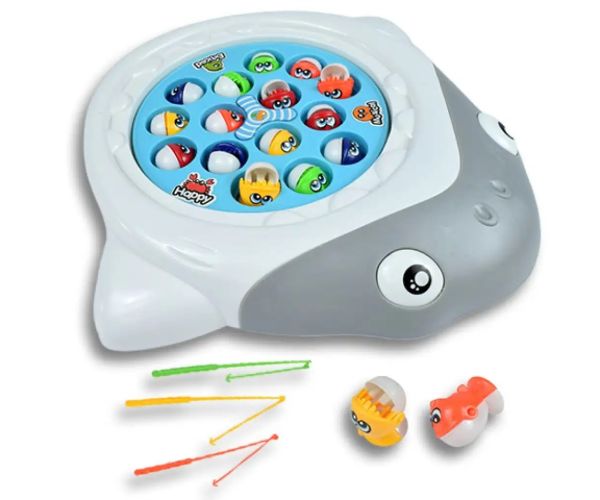 BabyFish: Žralok - Elektrická otáčajúca sa rybárska hračka so zvukom