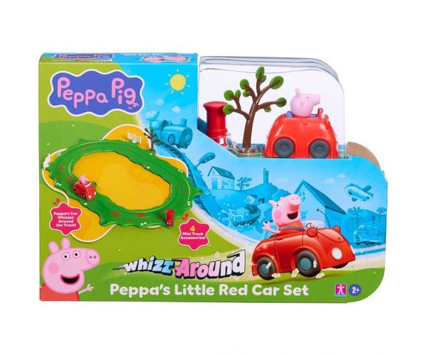 Whizz-Around Peppa prasiatko s červeným autom hračková sada
