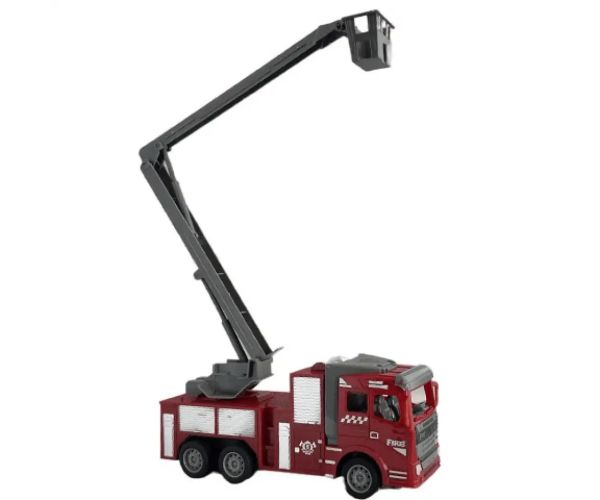RC Hasičské auto so zdvíhacím košom na diaľkové ovládanie 1/30  22cm