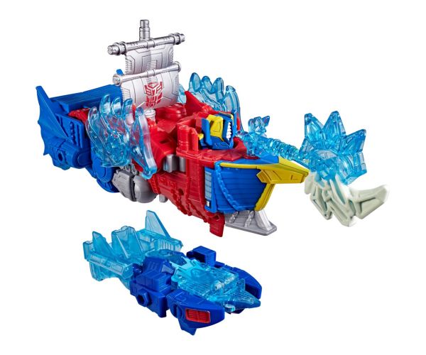 Transformers Cyberworld: Hrdinovia otvoreného mora Energonová vlna Optimus Prime a Mirage robotické figúrky - Hasbro