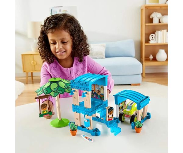 Fisher-Price: Wonder Makers pobrežný bungalov 35 dielna stavebnica - Mattel