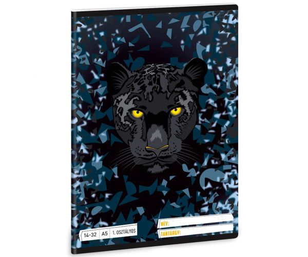 Ars Una: Black Panther A/5 linkovaný zošit pre 1. triedu 14-32
