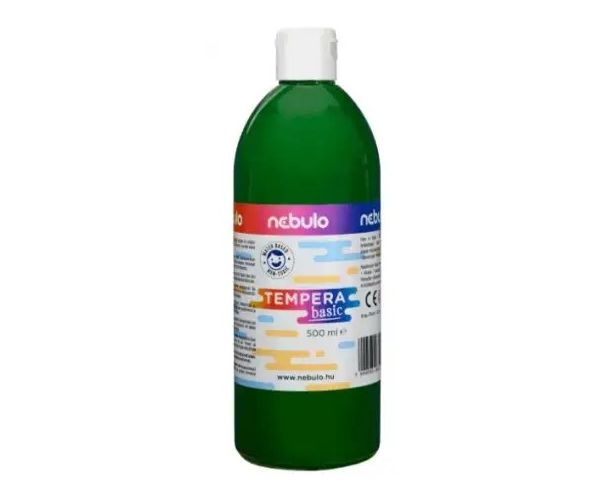 Nebulo: Zelená tekutá tempera vo fľaši 500ml