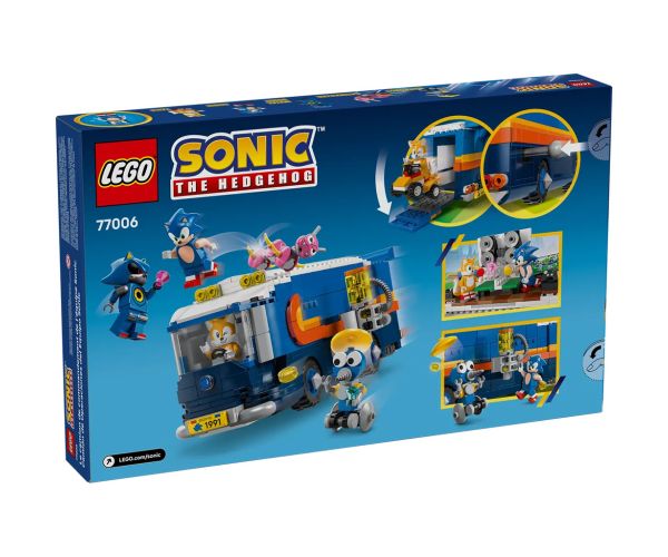 LEGO® Sonic the Hedgehog™: Vozidlová základňa tímu Sonic (77006)