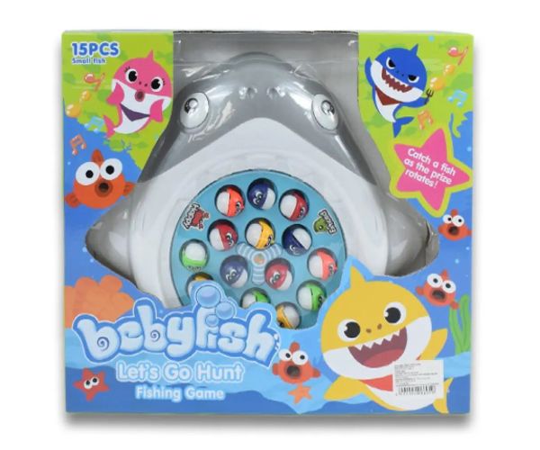 BabyFish: Žralok - Elektrická otáčajúca sa rybárska hračka so zvukom