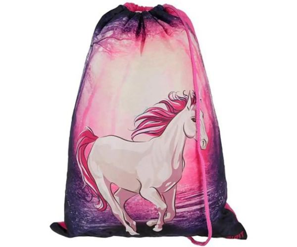 Spirit:Magický jednorožec ergonomická školská taška s 3D vzorom a LED svetlom 5-dielny set 34x22x41c