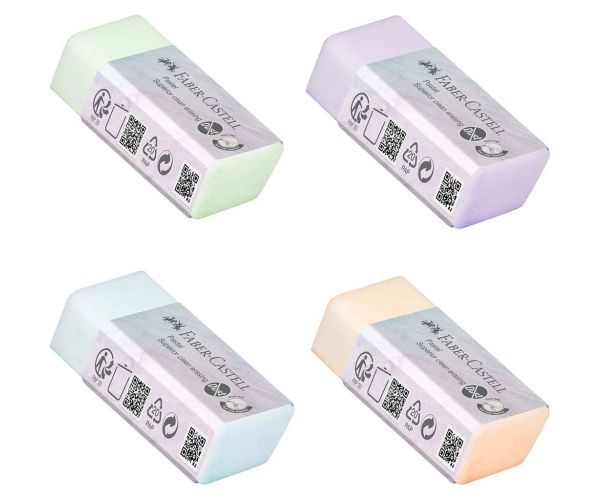 Faber-Castell: Bezškrabková guma v pastelových farbách 1ks
