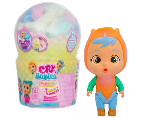 Cry Babies: Magické slzy - Happy Flower oranžová bábika
