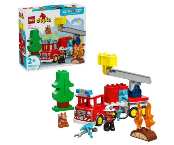 LEGO® DUPLO®: Hasičské auto s hadicou a hasičom (10473)