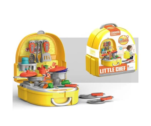 Little Chef mini kuchyňa set v batohu na rameno 26 dielny set
