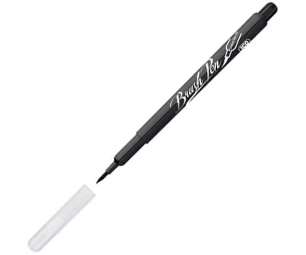 ICO: Fixka štetcová - čierna (brush pen)
