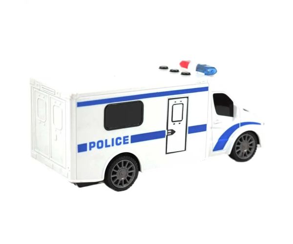 RC Policajné nákladné auto na diaľkové ovládanie, so svetlom a zvukom 1/24