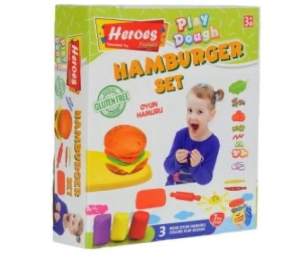 Play-Dough: Heroes Hamburger 7 dielny plastelínový set