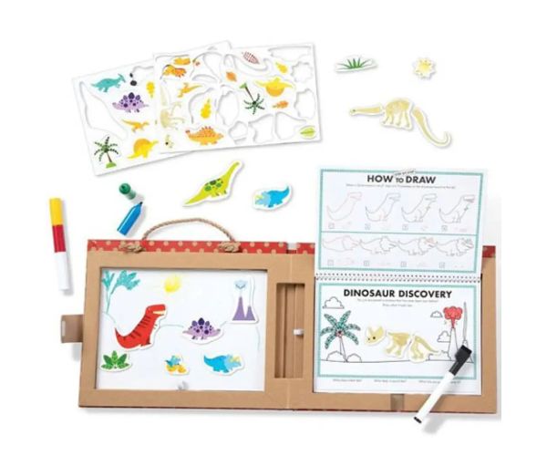Dinosaurus zmazateľný magnetický kreatívny set na kreslenie