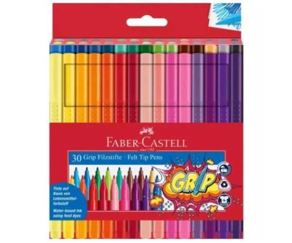 Faber-Castell: Grip 30 dielny set farebných fixiek