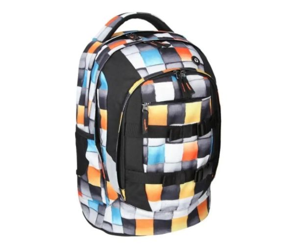 Spirit: Urban Kockovaný ergonomický batoh, školská taška 46x33x22cm