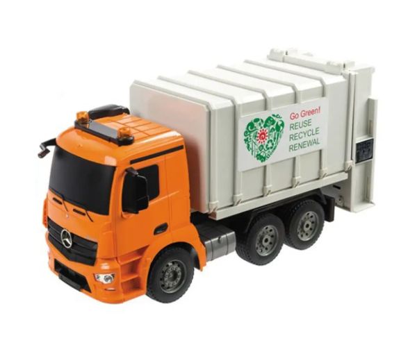 RC Mercedes Arocs smetiarske auto s diaľkovým ovládaním 1:20 so svetlom a zvukom 2,4 GHz