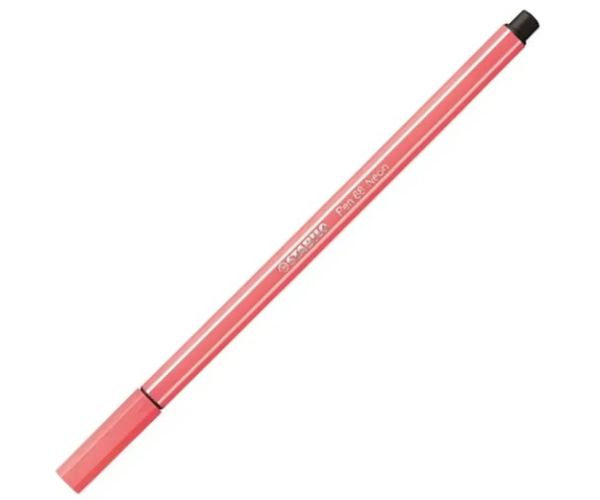 Stabilo: Pen 68 popisovač vo fluo červenej farbe 1mm