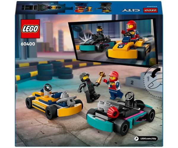 LEGO® City: Gokarty a pretekárske piloty (60400)