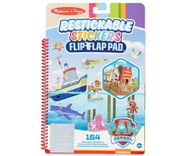 Melissa & Doug: Tlapková Patrola Dobrodružný záliv Opakovane použiteľný zošit s nálepkami