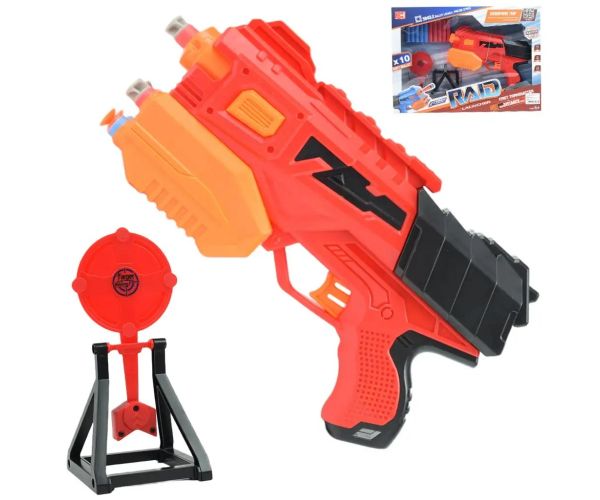 Raid Launcher: Manuálna zbraň s terčom a nábojmi 26cm