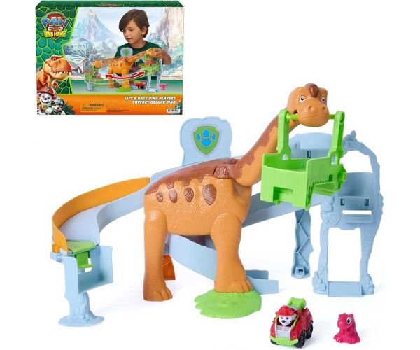 Paw Patrol Dino Kino - Dino veľká vozidlová dráha herná súprava - Spin Master