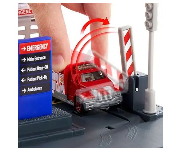 Matchbox: Action Drivers čerpacia stanica s vrtuľníkom - Mattel