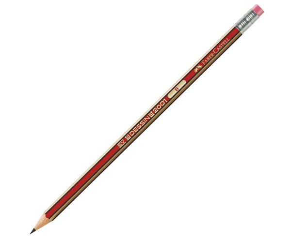 Faber-Castell: Dessin 2001 grafitová ceruzka s gumou B 1 ks