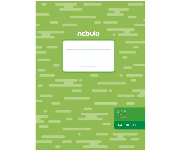Nebulo: Zošit zošívaný, bez liniek, A4, 80-32