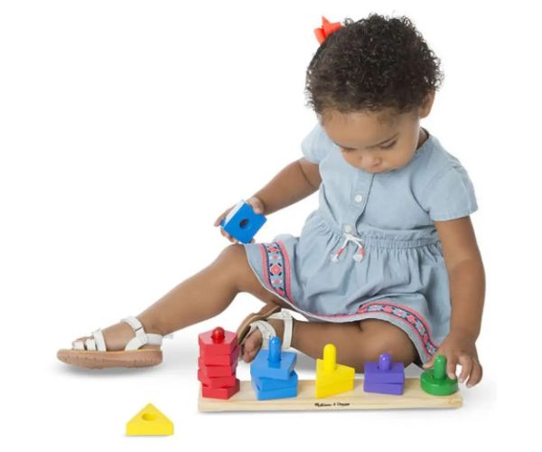 Tvorivý vežový stavebník z dreva - Melissa & Doug