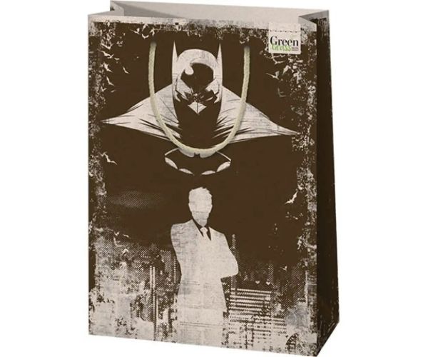 Green Grass Batman stredne veľká darčeková taška premium 18x10x23cm