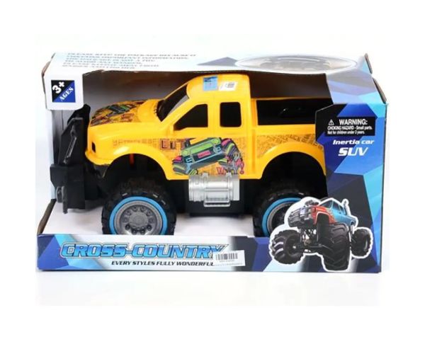 Cross Country žlté pick-up vozidlo