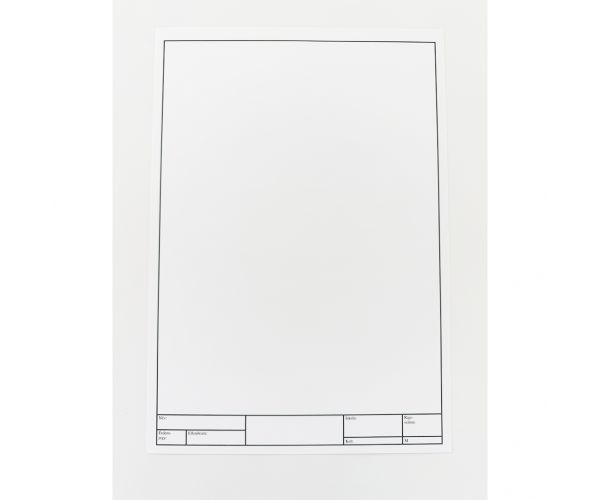 Rámovaný bezdrevný výkresový papier A4 180g