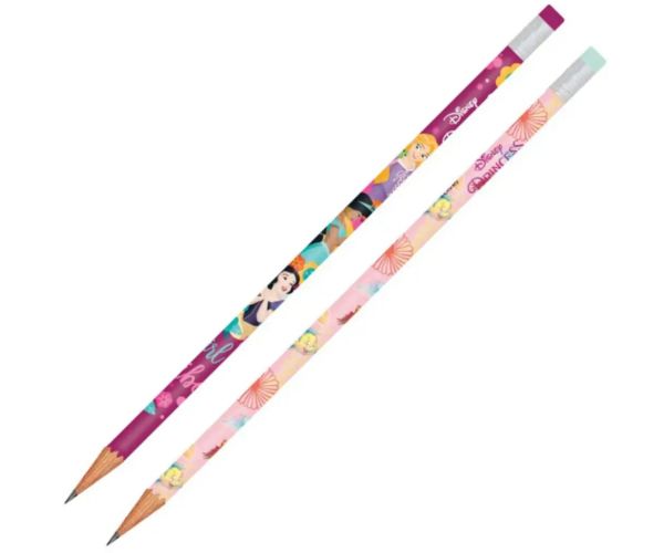 Disney Princess grafitová ceruzka s gumou na konci v rôznych variantoch 1ks