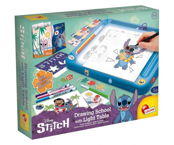 Disney Stitch kresliaca súprava so svietiacou kresliacou tabuľou - Lisciani