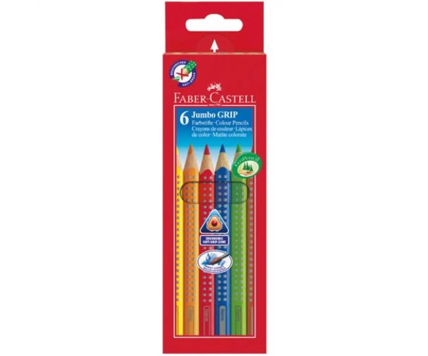 Jumbo Farebné ceruzky 6- kusový set- Faber-Castell