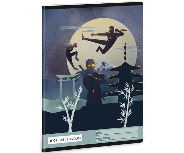 Ars Una: Ninjas in the dark linajkový zošit pre 2. ročník A/5 16-32
