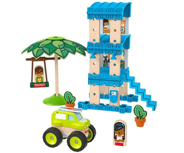 Fisher-Price: Wonder Makers pobrežný bungalov 35 dielna stavebnica - Mattel