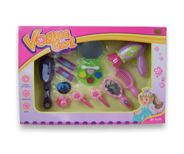 Vouge Girl: 13-dielny set krásy so sponkami do vlasov, fénom a doplnkami