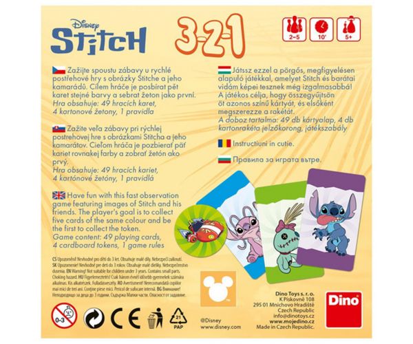 Stitch 3-2-1 stolná hra