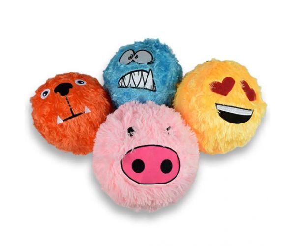 Fuzzy zábavná chlpatá plyšová lopta v rôznych variantoch 23cm