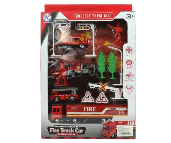 Fire Truck: Set hasičských vozidiel s príslušenstvom