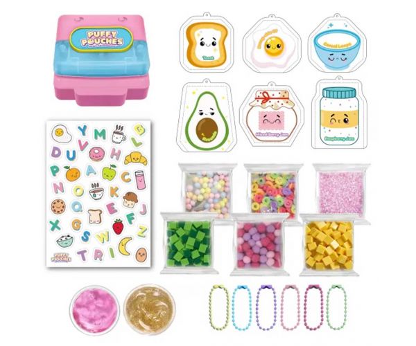 Puffy Pouches: Pufi charm design set - raňajky
